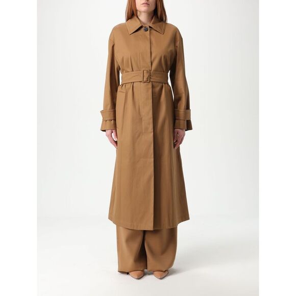 Max Mara Studio Coat Woman Brown